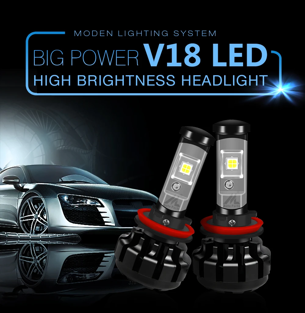 Xenplus H4 Светодиодные Автомобильные фары H7 H11 H8 H9 HB3 HB4 9005 9006 H1 H3 Cree XHP50 чип 6000LM 60 Вт Супер яркие противотуманные лампы для авто