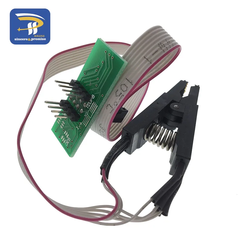 1 комплект SOIC8 SOP8 тестовый зажим для EEPROM 93CXX/25CXX/24CXX в цепи + адаптер на USB