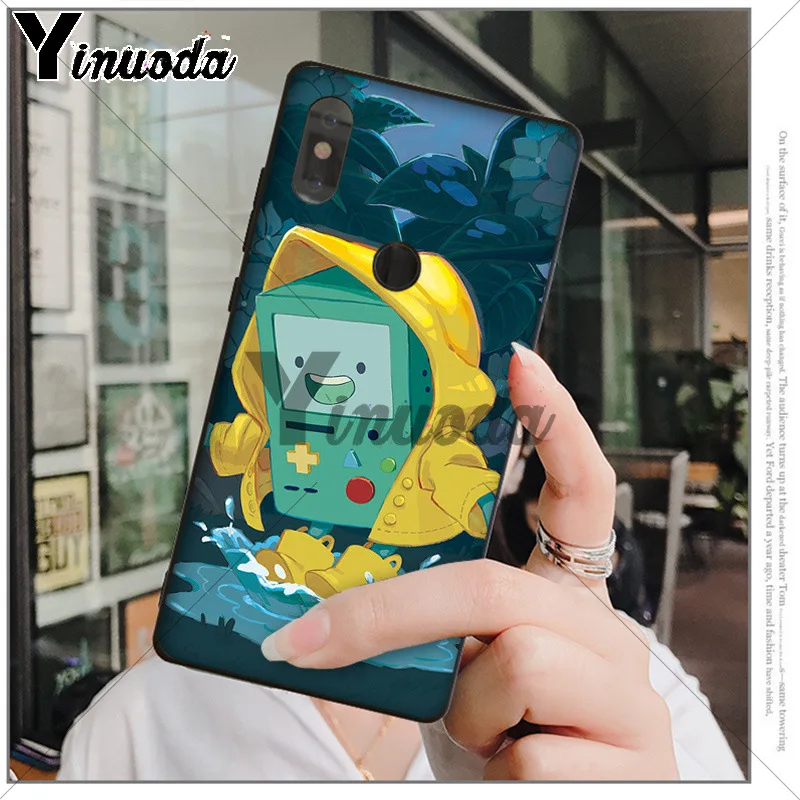 Защитный чехол Yinuoda adventure time Beemo BMO Джек Финн Lumpy для xiaomi mi 6 8 se note2 3 mix2 redmi 5 5plus note 4