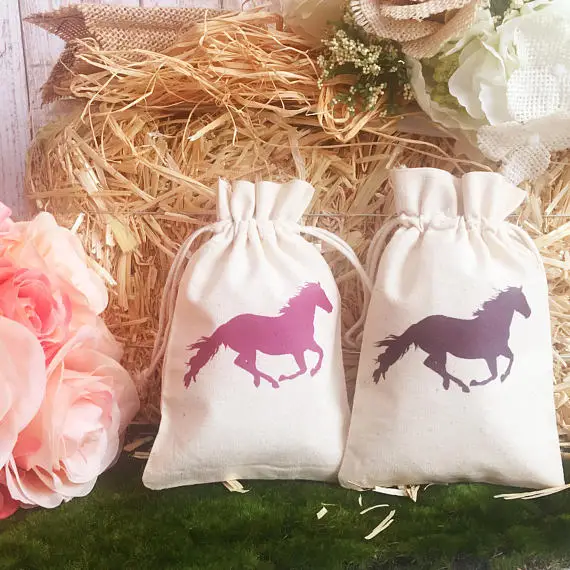 Индивидуальное название cowgirl Pony День рождения baby shower красивые сумочки для