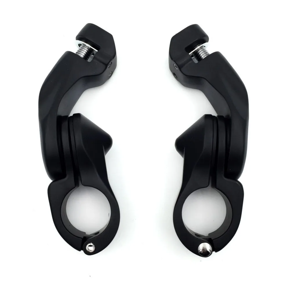 Черный 2 5 &quotкороткая угловая Регулируемая шоссе ног Peg Набор для 1 25&quot Защита