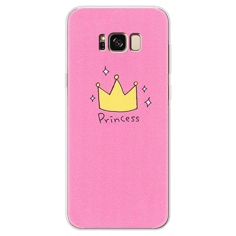 huangg-f TPU крышка с короной для samsung Galaxy S7 край S8 S9 плюс J3 J5 J7 A3 A5 J4 J6 A6 A7 A8 Note 8 9 ананас чехол Coque - Цвет: huangg-f