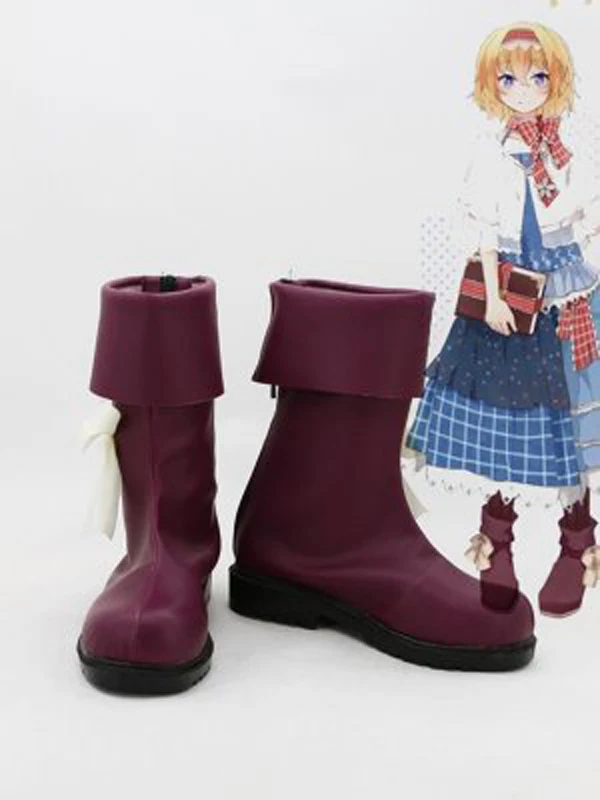 Touhou Project Alice Margatroid/ботинки для костюмированной вечеринки Ботинки в стиле аниме
