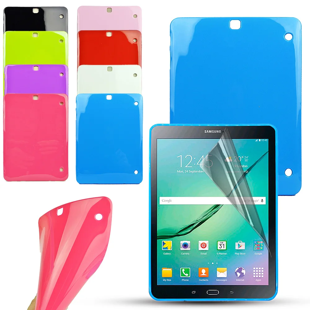 Чехол для SAMSUNG Galaxy Tab S2 9 7 дюймов SM T815 T810 T813 чехол планшета из ТПУ + прозрачная