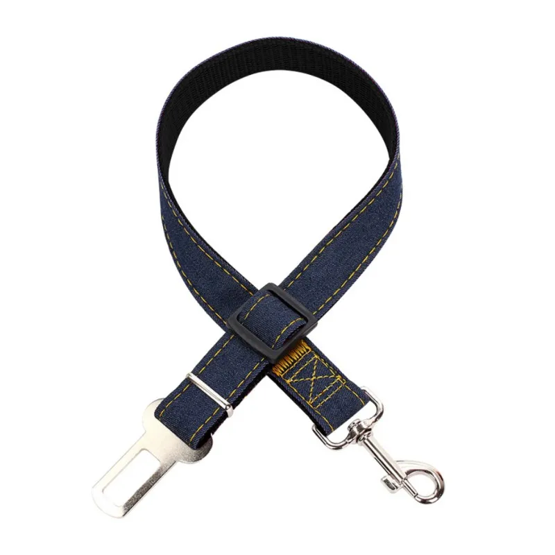 Белый Dog Pets Car Safety Seat Belt Harness Restraint Lead Adjustable Travel Clip - Цвет: Белый