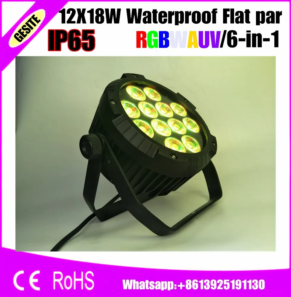 4 шт./лот наружные Настенные светильники водонепроницаемые УФ 12x18 Вт led par