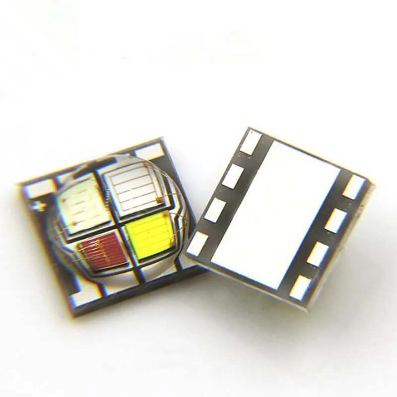 Barato 50 Uds 12W LED RGBW SMD5050 Chip De Alta Potencia Linterna Con Abalorios/coche/lámpara De Bicicleta/proyecto De Luz/Faro De Cerámica Sustrato