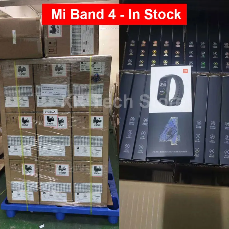 Умный Браслет Xiaomi Mi Band 4 глобальная Версия смарт браслет Miband сердечного ритма