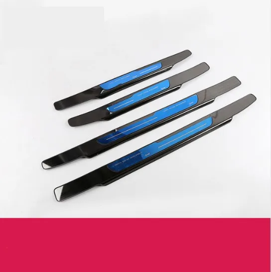 External 4PCS Высококачественная внутренняя внешняя накладка на ступеньку из нержавеющей стали/дверной порог для toyota corolla- Samurai car styling 4 шт - Цвет: External 4PCS