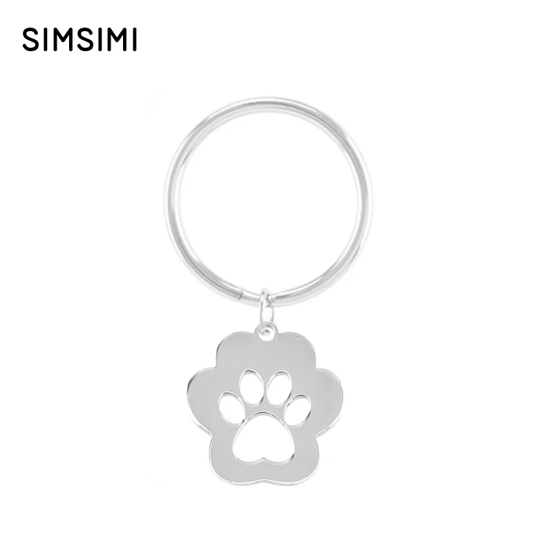 Simsimi cat paw 28 мм брелок Подвеска заготовка для персонализированной печати ключей с