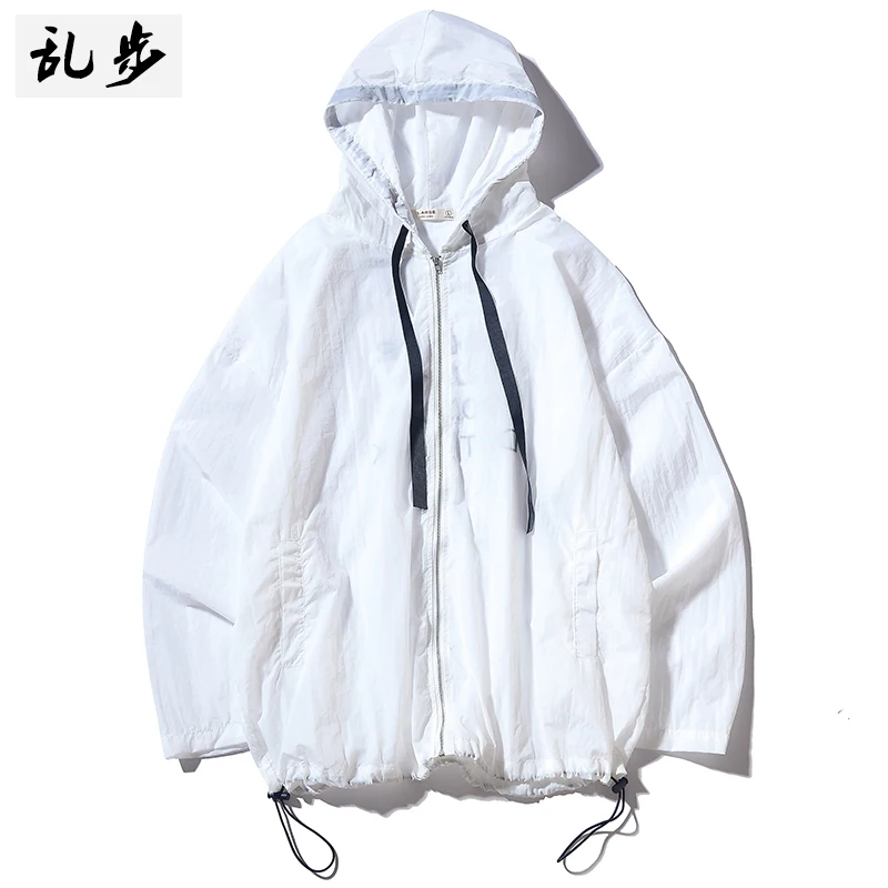 Летняя Солнцезащитная Мужская куртка тонкая Свободная Повседневная дышащая