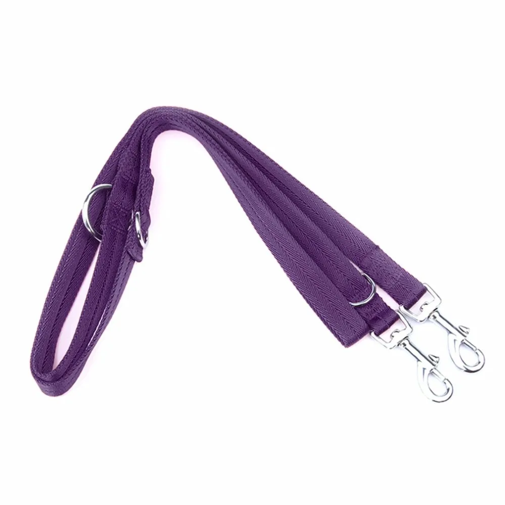 Walk 2 поводок для двух собак двойной поводок для прогулок - Цвет: Purple