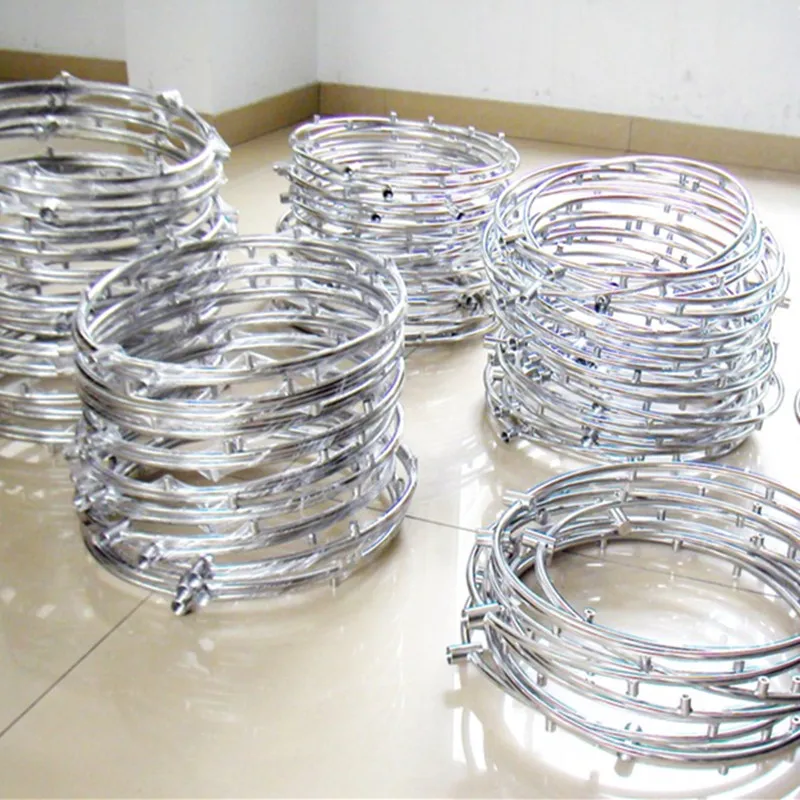 

E073 High Pressure 304 stainless steel misting fan ring with 4pcs nozzle seats