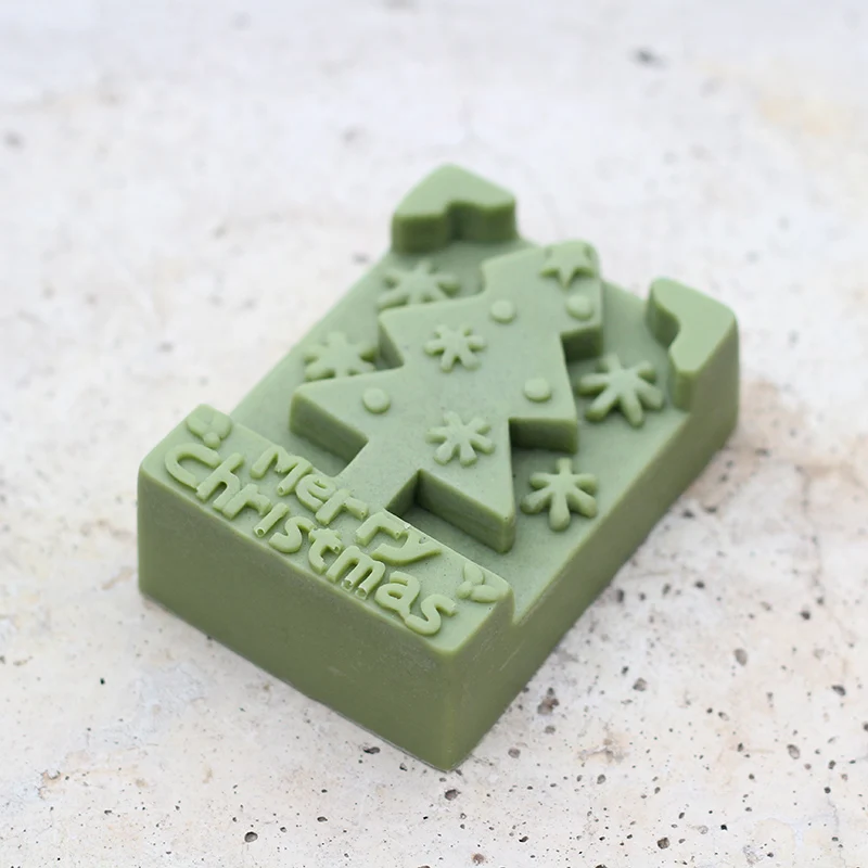 Christmas Tree Soap Silicone Mold for Candle DIY Decorating Tools Mould | Дом и сад