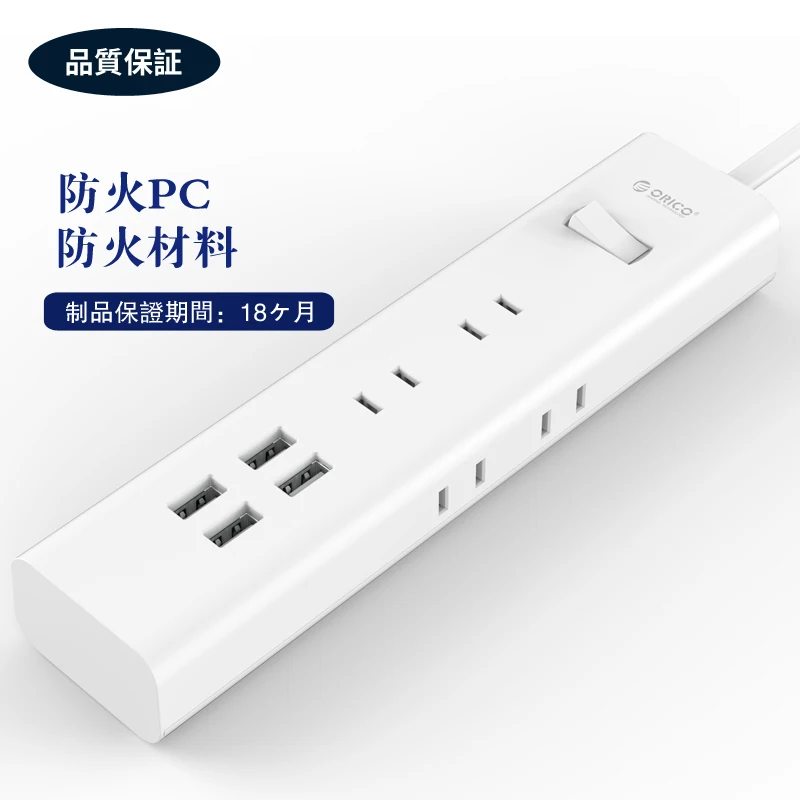 ORICO блок питания дизайн для Японии 6 AC розетки 4 USB порта Защита от перенапряжения