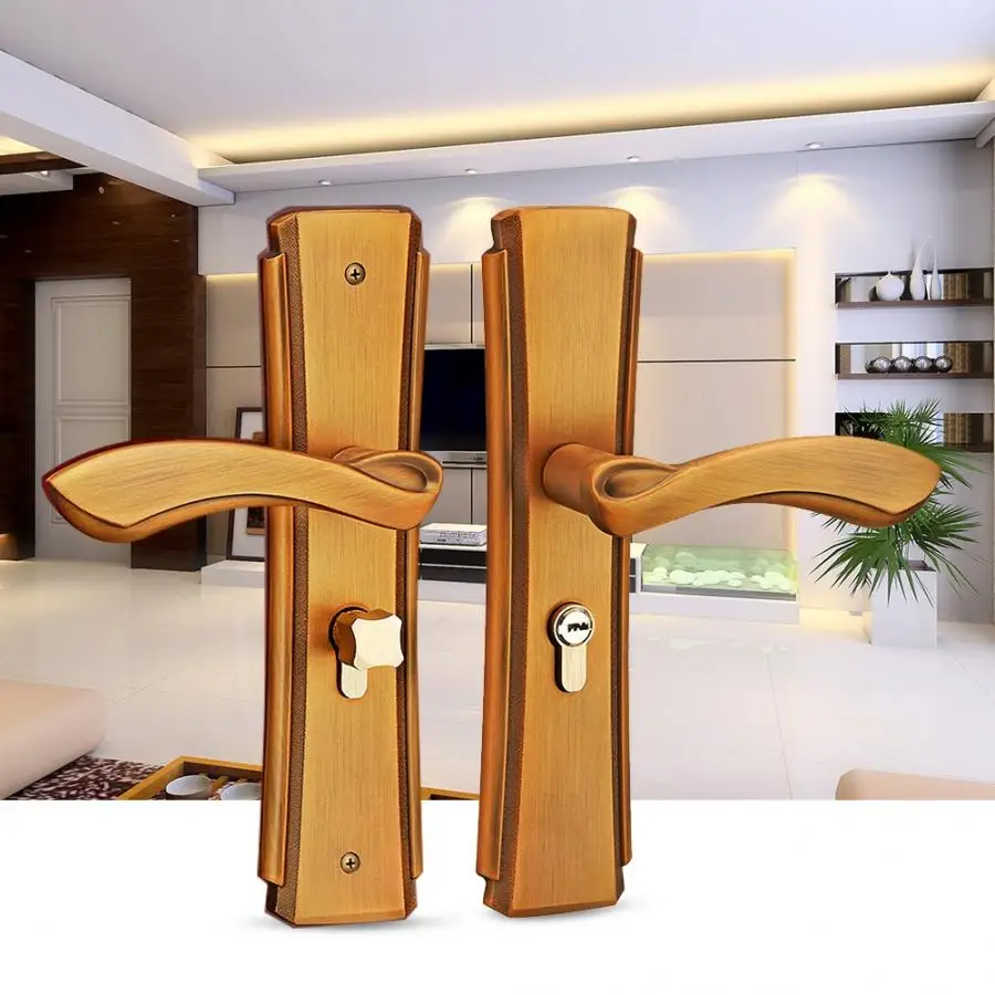 Дверная ручка из цинкового сплава набор замков для домашней безопасности замок с ключами Внутренний дверной рычаг защелка дверная ручка замок serrure de porte горячая распродажа