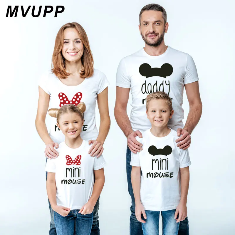 

Mommy and me t shirt family matching outfit look father mother daughter son baby boys girls clothes Female Lady King Queen Print