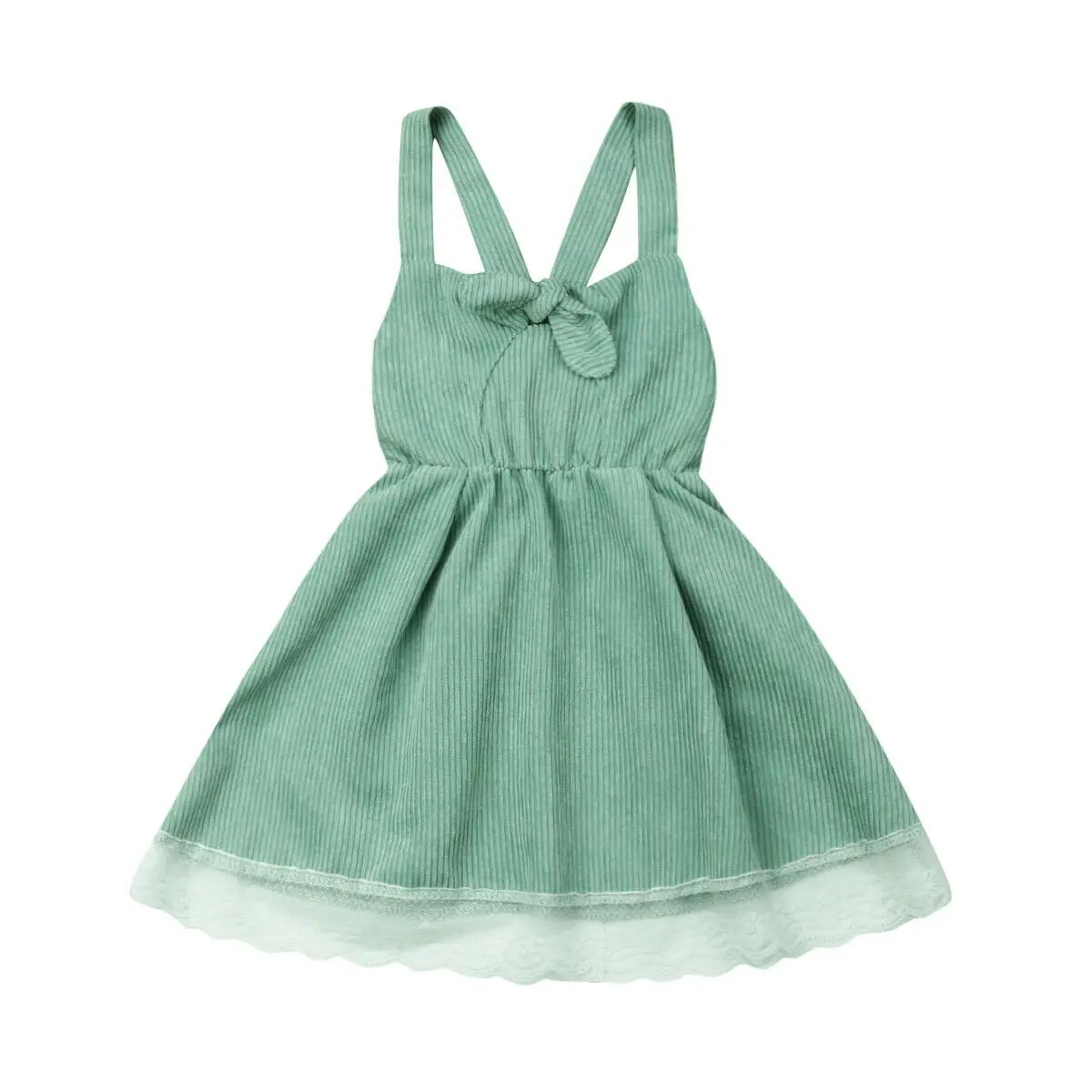 New Kid Baby Girls Tutu Dress Lace Floral Party Stripe Sleeveless Summer Clothes | Детская одежда и обувь