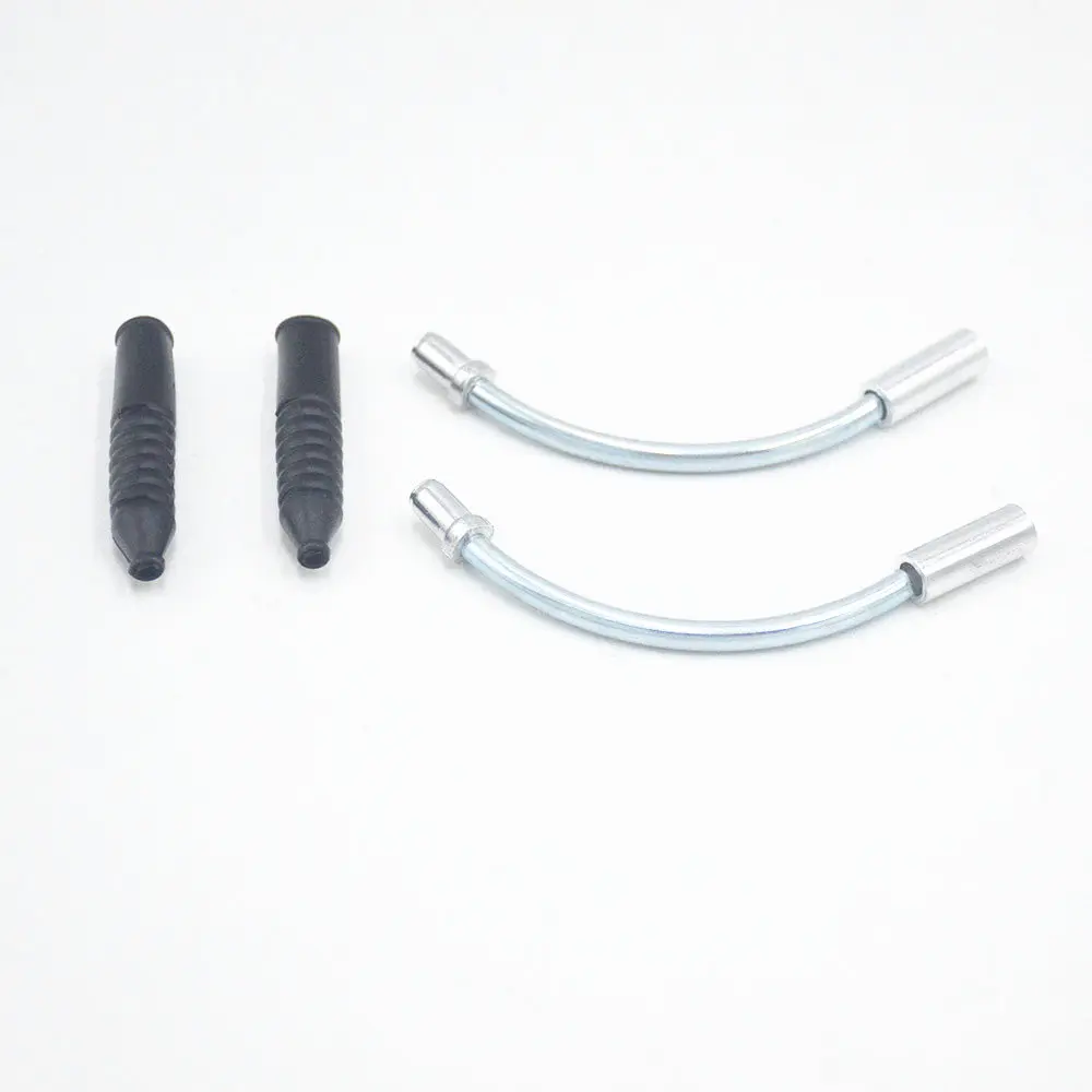 2 Sets Hot Mountain Bicycle Bike Accessories V Brake Noodles Cable Guide Bend Tube Pipe Plastic Sleeves Boots Protector Hose | Спорт и