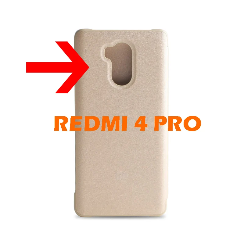 Оригинальный чехол-книжка для Xiaomi Redmi 4 Pro Prime защитный чехол Матовый кожаный с