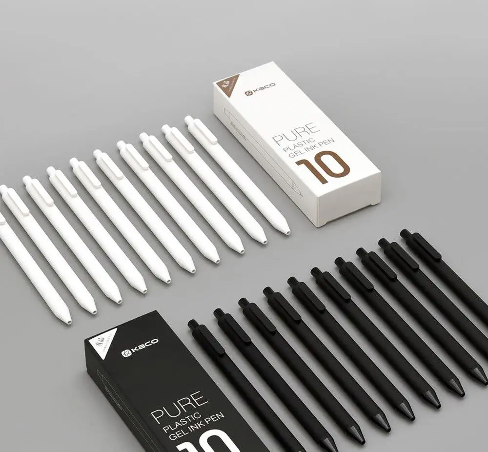 Оригинальные ручки Xiaomi KACO 0 5 мм японская черная чернильная стержневая шариковая