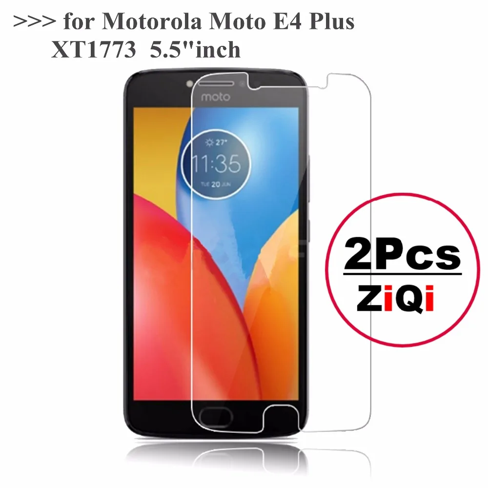 2 шт. закаленное стекло для Moto E4 Plus защита экрана 9H 2.5D Защитная пленка телефона