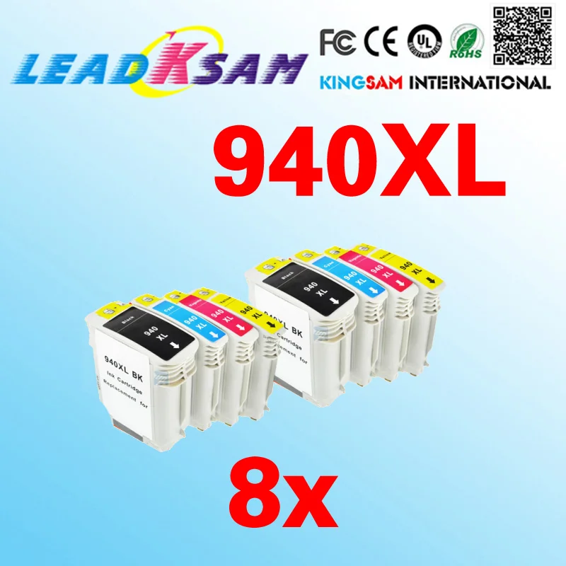 8X совместимый с hp940 чернильным картриджем 940 XL для Officejet Pro 8000 8500 8500A