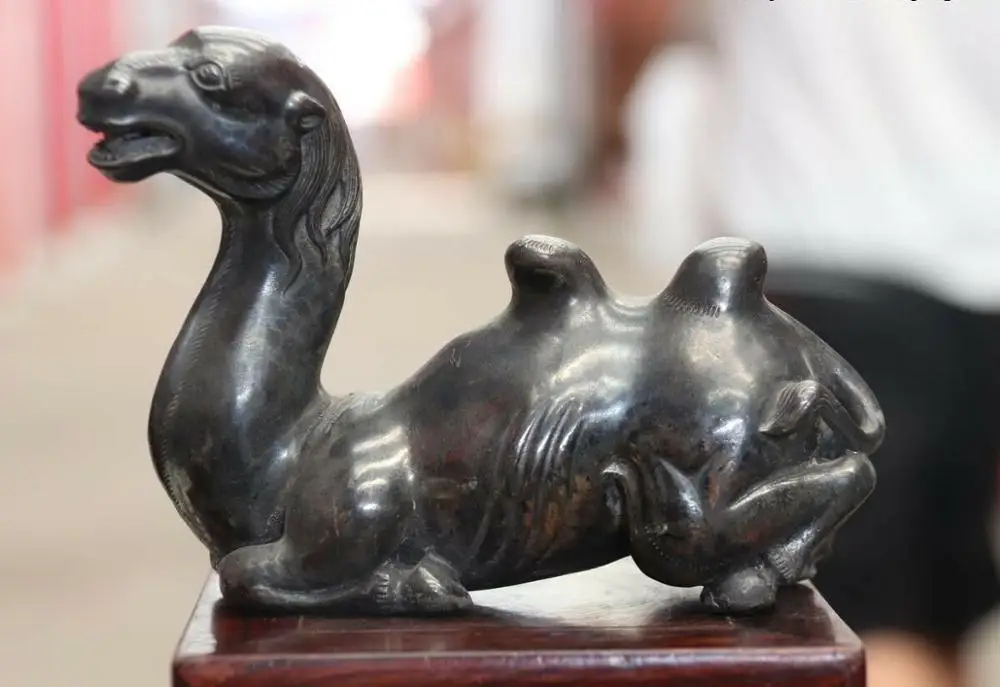 Old China Copper Bronze Animal Camel Penholder Pen Rack Statue BN8203 | Дом и сад