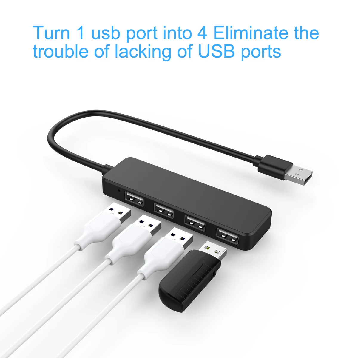 Ультра тонкий usb хаб 4 портовый USB 2 0 концентратор|Адаптеры Type-C| |