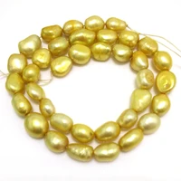 16 inches 812mm champagne natural barqoue rice nugget pearl loose strand