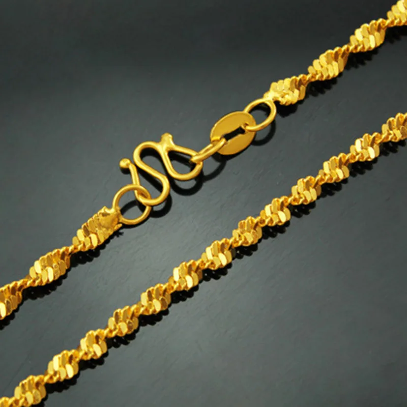 VAMOOSY свадебная цепочка 24 К золотое покрытие веревка медное ожерелье для женщин и