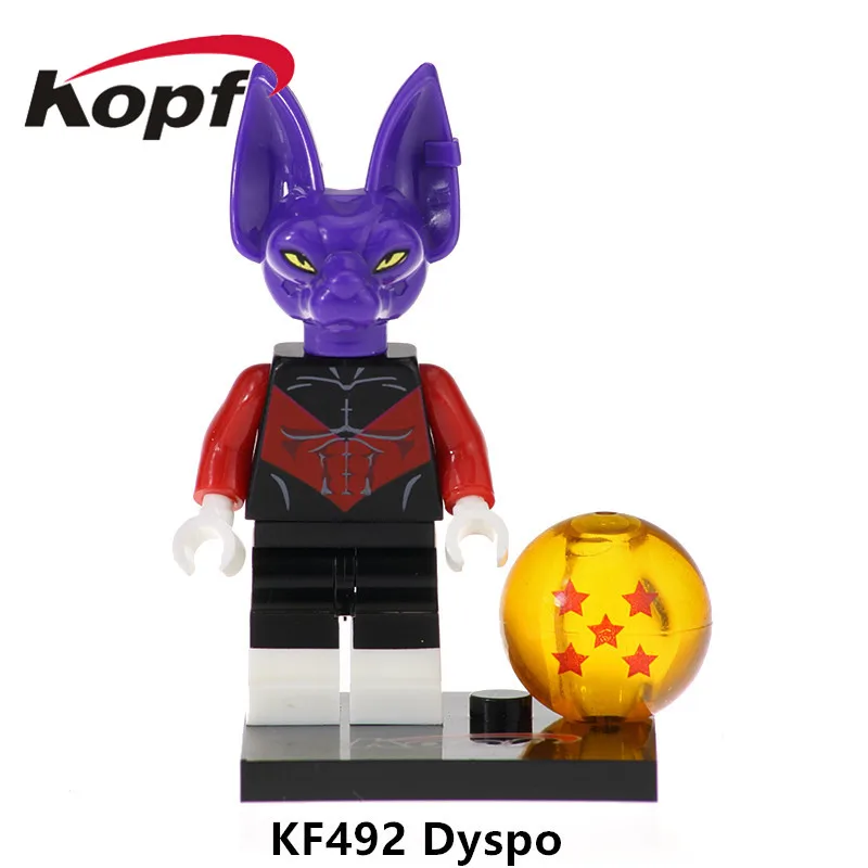 KF492 Without Box Одиночная строительных блоков Dragon Ball Z Majin Boo Android 16 Dyspo Kaio Shin Goku Ssj Xeno фигурки Детские модельные игрушки KF497 - Color: KF492 Without Box
