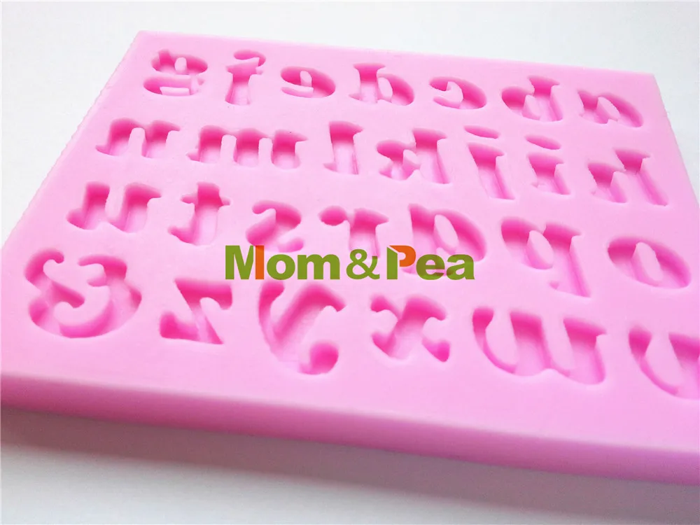 Mom&ampPea 0157 Free Shipping Characters Letter Shaped Silicone Mold Cake Decoration Fondant 3D Food Grade Mould | Дом и сад