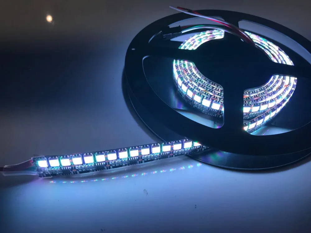 12 В WS2811 144 Светодиодные ленты Light 5050 RGB SMD адресный свет трос лента