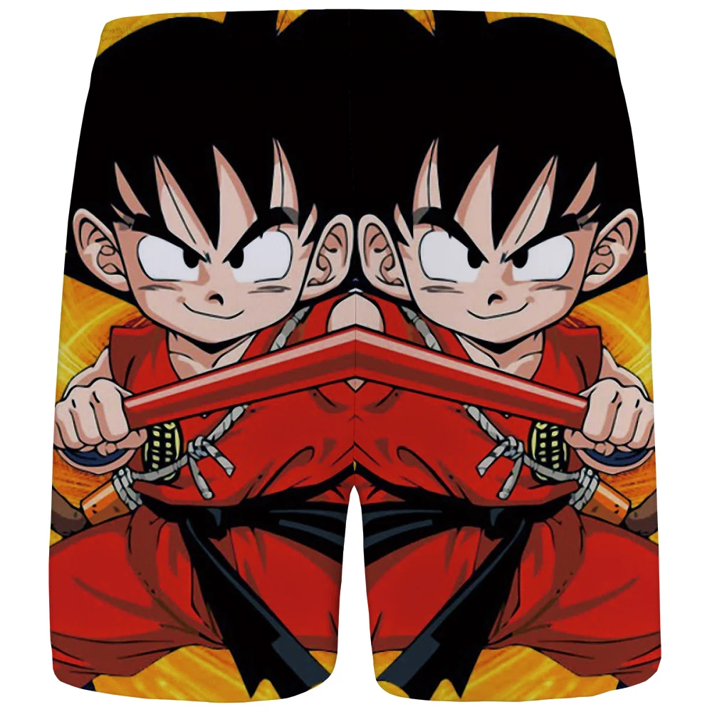 KYKU Dragon Ball короткие мужчины забавные повседневные шорты Гоку 3d короткие Гавайи пляжные шорты желтый мужские шорты лето большой размер