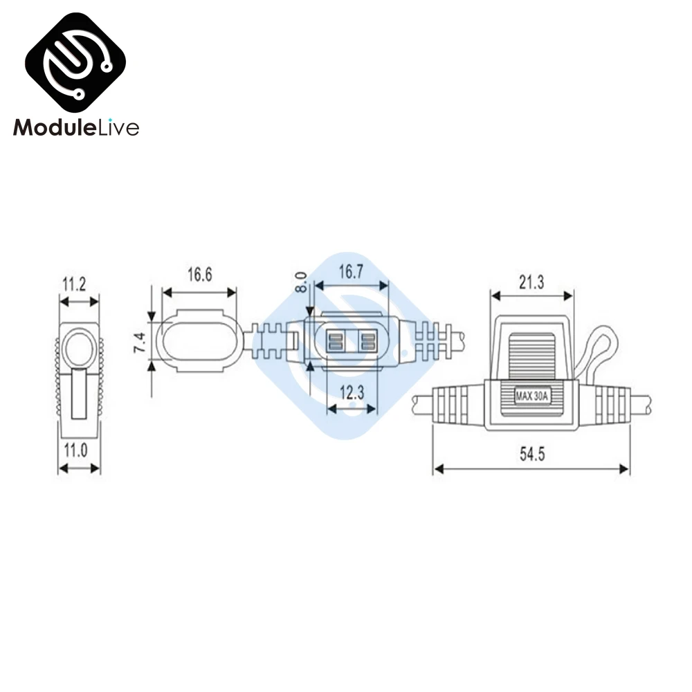 5 шт. в линейке стандартный держатель предохранителя для лезвия автомобиля