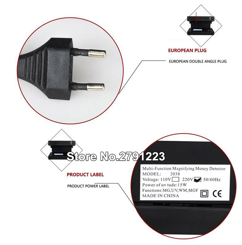 220v детектор с увеличительная лупа для проверки Валюты детектор денежных средств денежные средства обнаружения Детектор фальшивых денег УФ WM мг лампа для обнаружения
