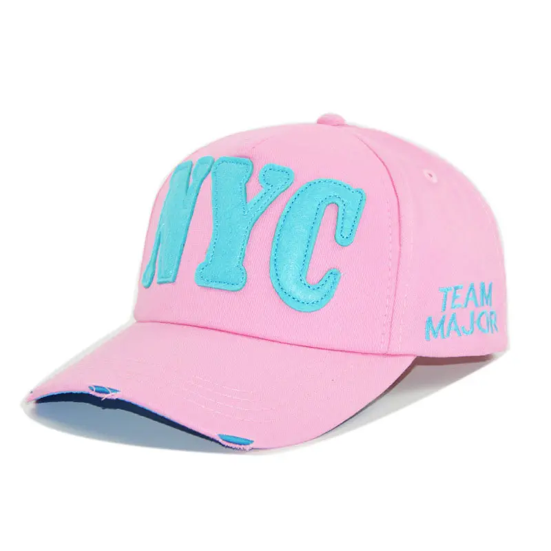 Женская кепка в Корейском стиле спортивная бейсбольная с надписью розовая