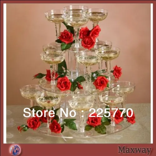 

3 Tiers Round Tower Glass Acrylic Cupcake Stand