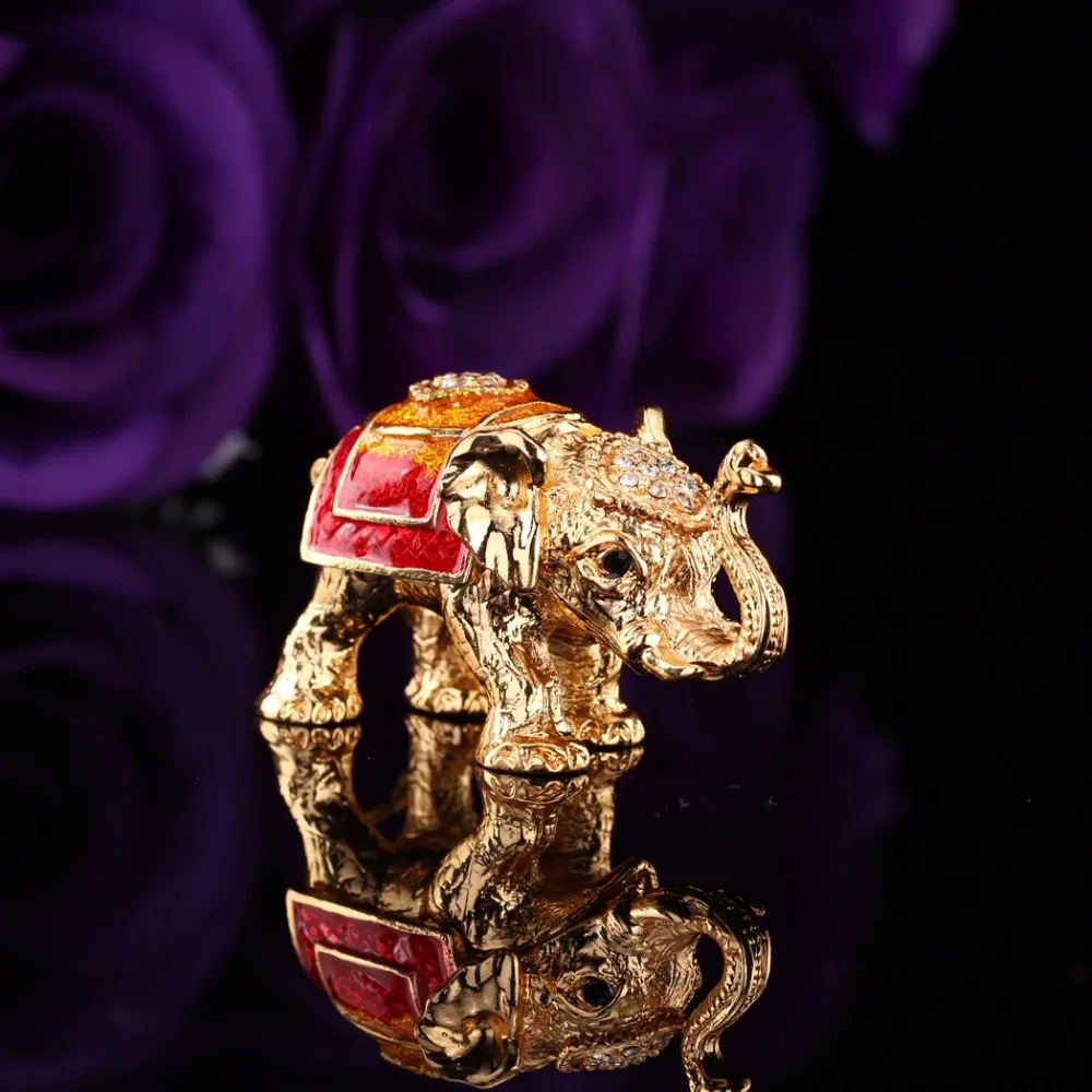 Qifu милые маленькие украшения в форме слона подарок подружки невесты|Упаковка и