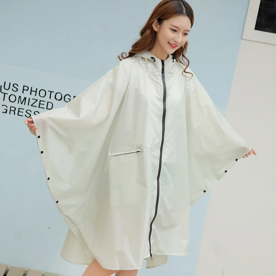 PVC Raincoat Women Waterproof Poncho Nylon Woman's Jackets Rain Cover Cape Chuva Coat Men Girls Clear Raincoats Hooded RBY038 | Дом и сад