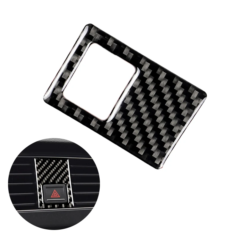 

For VW Golf 7 MK7 VII 2013 2014 20015 2016 2017 Carbon Fiber Car Center Control Emergency Warning Light Cover