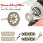 22 30 мм 10 шт. алмазные режущие диски роторный инструмент Дисковые пилы режущие диски оправки для Dremel отрезать