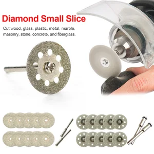 22 30 мм 10 шт. алмазные режущие диски роторный инструмент Дисковые пилы режущие диски оправки для Dremel отрезать
