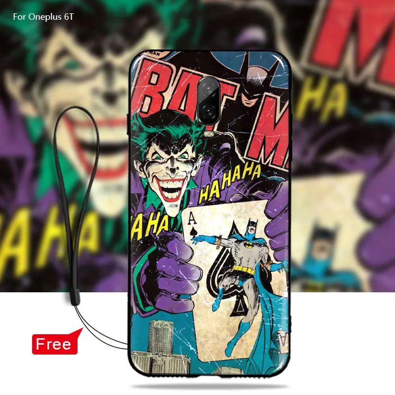 Высококачественный чехол для OnePlus 6T 6 5T 5 мягкая задняя крышка из ТПУ Marvel superheroes