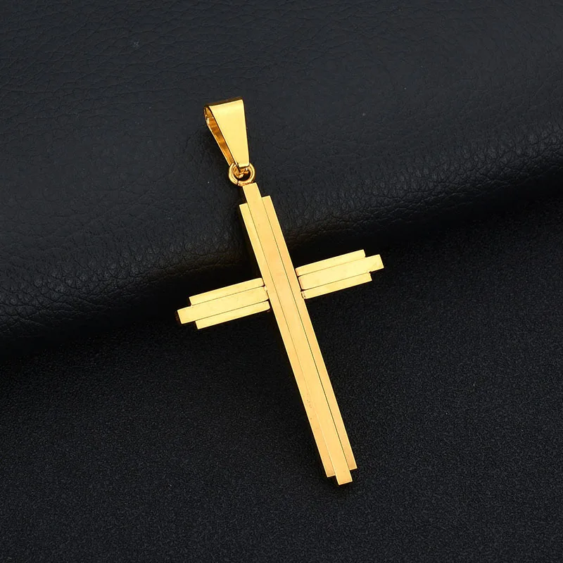 Ожерелье с подвеской в стиле панк рок из нержавеющей стали|cross pendant necklace|pendant