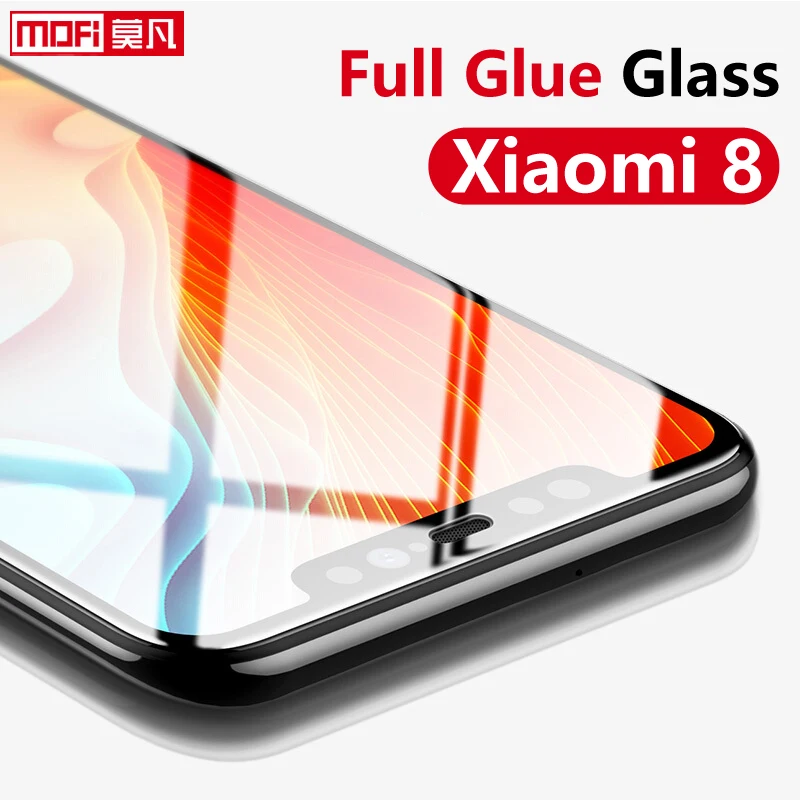 Защитная пленка для экрана xiaomi mi8 закаленное стекло 8 полное покрытие полный клей