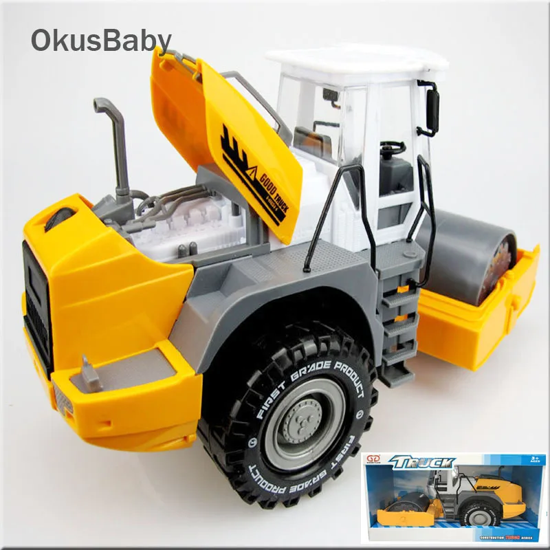 Emulational Road Roller Truck детские игрушки автомобиль Land Leveller техника грузовик для детей