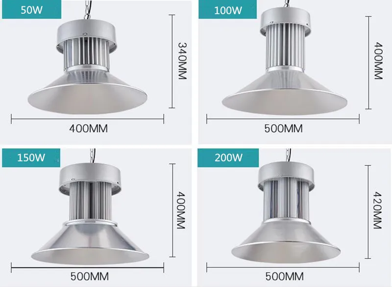 Светодиодная лампа для майнинга 200 Вт 100 Заводская люстра светильник мастерской