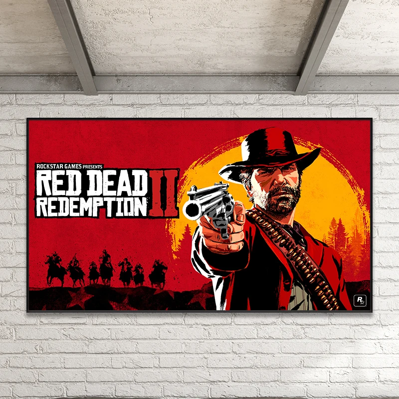Red Dead Redemption 2 постеры и принты, Картина на холсте, художественные настенные картины для гостиной, детской комнаты, Горячая игра, украшение для дома